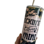Hot and cold drinks, water insulated, double walled tumbler and sippy cup. Matching father and son. With straw and lid. BPA free Drinkware Flasks Bottles Bottled Portable. Camo design