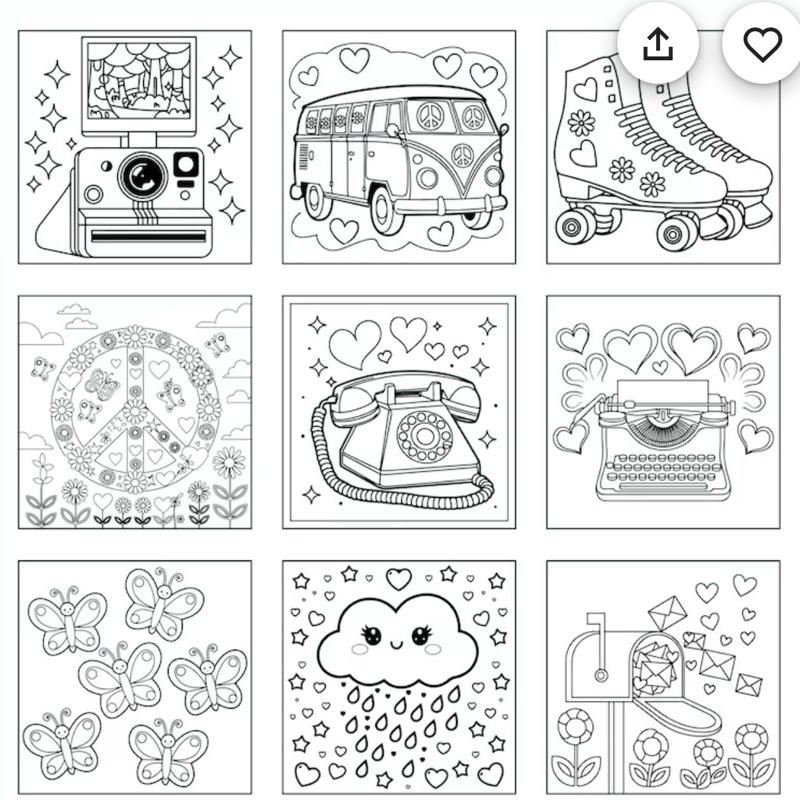 Cute Bold and Easy Colouring Book for All Ages - Fun and Engaging Pages for Kids and Adults