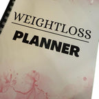 weight loss planner/journal with 15 different pages included to keep you on track