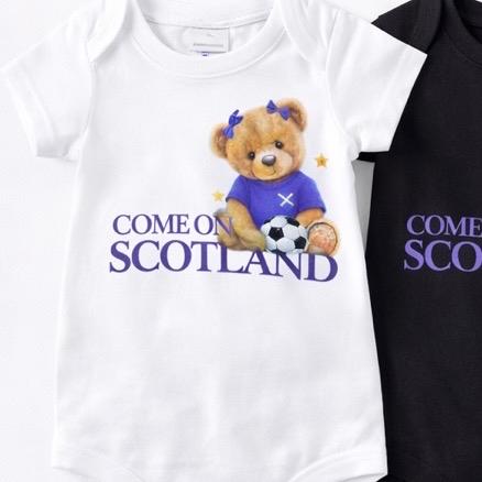 Come on Scotland football baby vest, baby grow, baby romper.