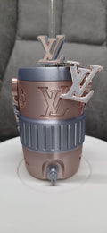 Rose Gold Luxury Monogram 3D Printed Can Cooler – 330ml