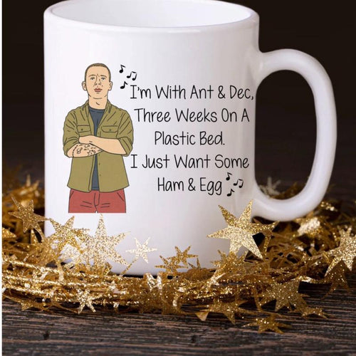 Aitch I’m a celeb 11oz ceramic white mug