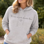 This Mum Wears Her Heart On Her Sleeve Personalised organic cotton Hoodie Perfect Mother's Day Gift For Moms