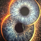 Custom Iris art photo Print - Unique Eye Art - Meaningful Gift - Always & Forever Design - Wall Art Black/white magnetic frame included Decor Room Artistic Ornaments Decoration-Iris art work Photo