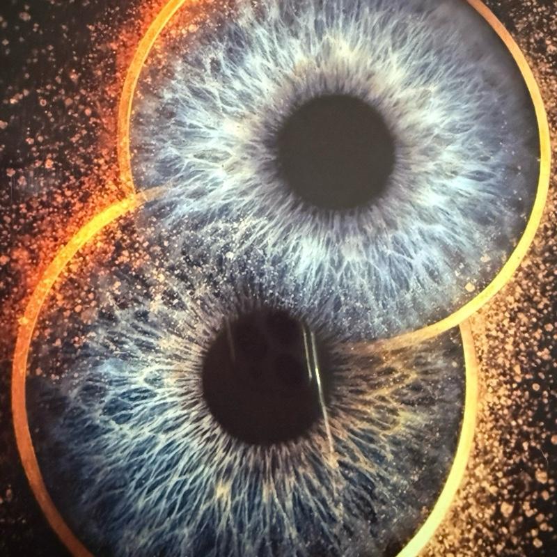 Custom Iris art photo Print - Unique Eye Art - Meaningful Gift - Always & Forever Design - Wall Art Black/white magnetic frame included Decor Room Artistic Ornaments Decoration-Iris art work Photo