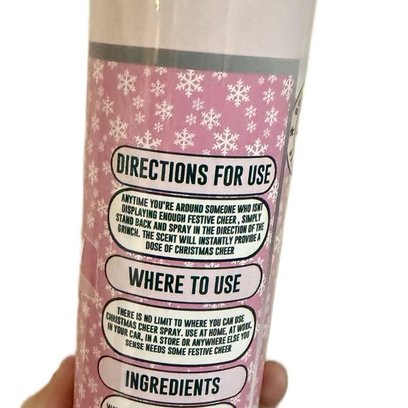 Christmas cheer spray hot and cold drinks tumbler with lid and straw Drinkware Flasks Insulated Water Bottles Portable Mug Bottled