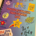 Childrens Positive Affirmations Colouring Book with Fun Characters and Inspirational Quotes for Kids