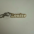 Name keychain, personalised keyring, name tag for bag, name clip for bag and lunch box. Personalised with any name leave note at checkout out with name you would like. 3d printed