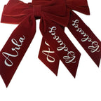 Personalised red hair clip perfect for around Christmas time to wear