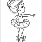 Ballerina Colouring Book Perfect for Any Ballerinas Who Love to Colour Featuring Adorable Tutus and Ballet Scenes