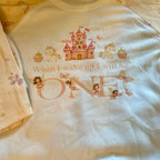 Pink personalised fairy princess, when I wake up pyjamas, birthday pyjamas, girls pyjamas, long sleeved and trousers, fairy’s on sleeves and trousers. Leave a note at checkout or send me a message if you would like to add a name