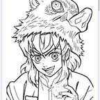 Anime 20 Page Colouring Book with Vibrant Characters and Dynamic Scenes for Creative Coloring Fun