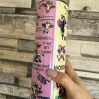 I Was Told To Check My Attitude - Pink 20oz Tumbler with Cartoon Cow Design - Perfect for Daily Use, with lid and straw for hot and cold drinks