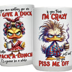Funny Humour Sarcastic 11oz Ceramic Mug with I'm Not Crazy Design 14 Different Images to Choose From