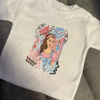 Children’s Rachel t-shirt available in different sizes in a organic cotton material