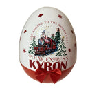 Red 16 inch jumbo Christmas train themed egg-perfect for filling with Christmas gifts
