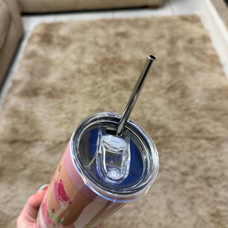 Candy bear 20oz tumbler with lid and straw for hot and cold drinks