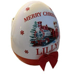Personalised Christmas themed jumbo plastic egg