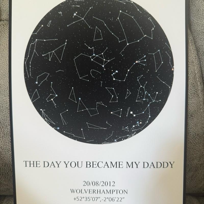 Pay what you can. Perfect Father’s Day gift. The day you became my dad a4 high quality card print, star chart, star picture, Father’s Day print. Once you order message me your details so I can create the perfected gift for your loved ones