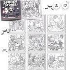 Spooky stoners adult colouring horror book
