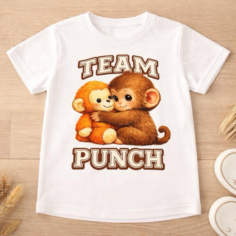 Punch the monkey t-shirt for boys and girls