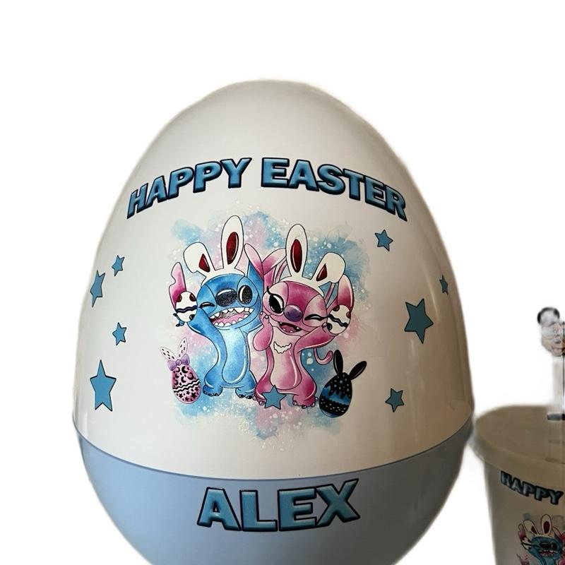 Custom 16inch Storage Egg Personalizable with Name and Picture in Various Colors Perfect for Gifts and Keepsakes