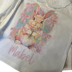 Cute bunny personalised frilly pyjamas