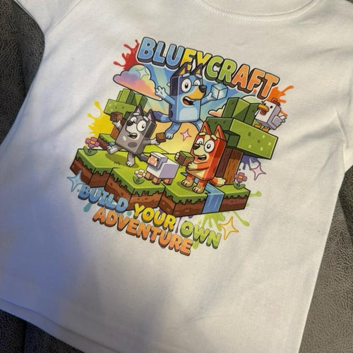 Building blocks high quality t-shirt for younger children