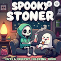Spooky stoners adult colouring horror book