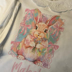 Cute bunny personalised frilly pyjamas
