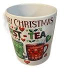 Merry Christmas Best Tea White Mug Perfect Christmas Gift for Your Best Friend Festive Design