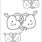 Jelly teddies colouring book 20 pages love edition