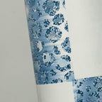 Blue and white 20oz tumbler with lid and straw for hot and colds drinks