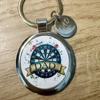 Dad sliver keyring with a small dad charm on perfect for Father’s Day, a gift to your dad, men’s gift, gifts for dads, Father’s Day gifts