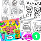 Funny adult stoner colouring books 4 to choose from
