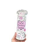 Cup of positivity 20oz tumbler with lid and straw