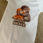 Punch the monkey romper suite-small but brave