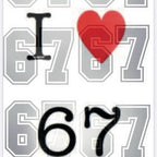 I Love 67 Colouring Books - 21 Pages for Creative Fun and Relaxation activity pack
