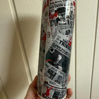 Scary Halloween clown 20oz tumbler with lid and straw and for hot and cold drinks