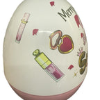 Personalised Pinkmas Surprise 16inch Jumbo Egg Makeup Themed Christmas Gift with Bow