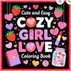 Cute and easy Cozy girl love colouring book activity pack