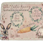 Easter rabbit board to leave out for the Easter bunny