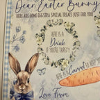 Easter rabbit board to leave out for the Easter bunny