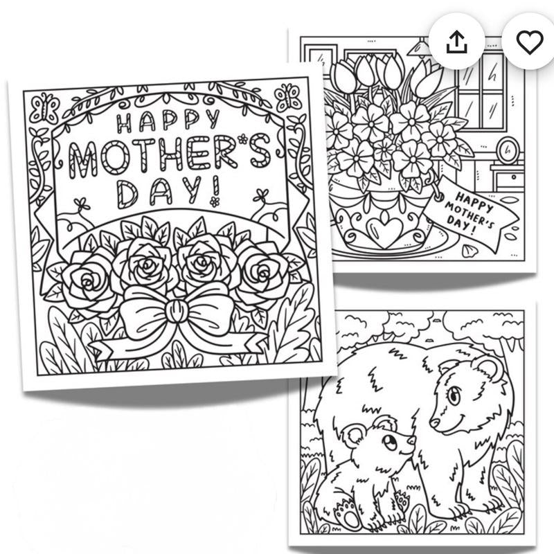 Mother’s Day themed colouring book perfect gift for any mums