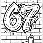 I Love 67 Colouring Books - 21 Pages for Creative Fun and Relaxation activity pack