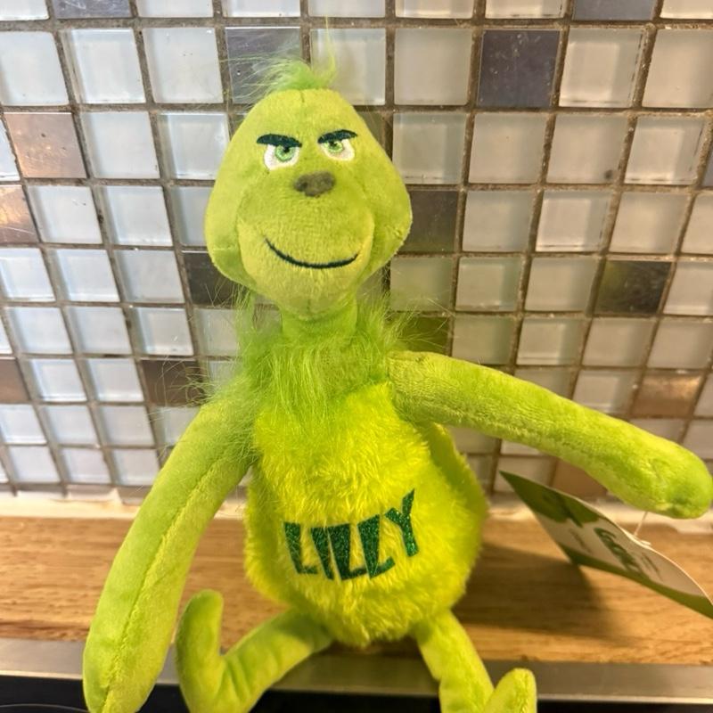 Green Christmas Personalised Soft Toy - Soft Plush Toy for Christmas Decoration