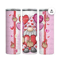 Valentines 20oz Insulated Tumbler for Hot and Cold Drinks BPA Free Water Bottle with Gnome Design Drinkware Flasks Mug Bottled Portable iced coffee