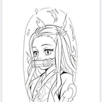 Anime 20 Page Colouring Book with Vibrant Characters and Dynamic Scenes for Creative Coloring Fun