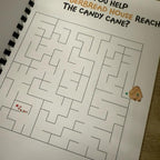 Personalised 12 days Count down to Christmas’s activity book
